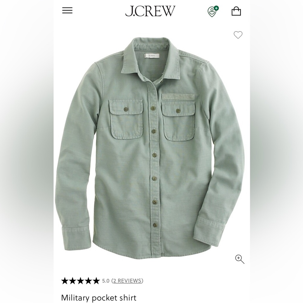 ✅ CLOSET CLOSING SOON J. Crew Military Pocket Shirt